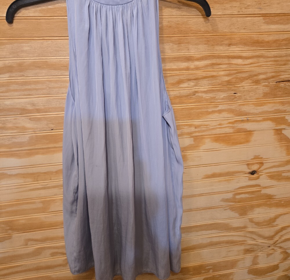 (60)Ramy Brook Lavender Lace-Up V-Neck Blouse - Picture 6 of 6